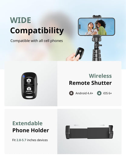 62 Phone Tripod & Selfie Stick