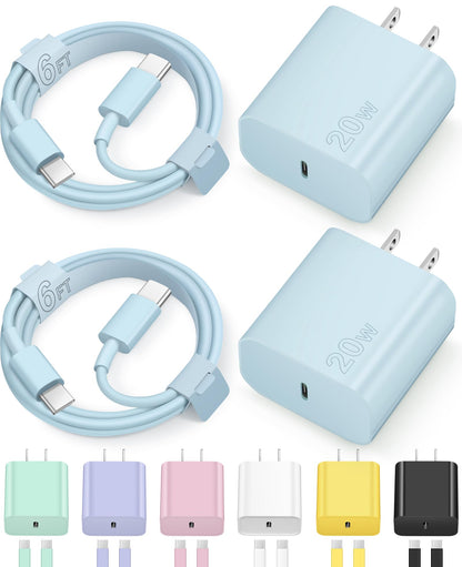 iCharge Duo: Fast USB-C Charger & 6FT Cables Pack - Small Enterprise