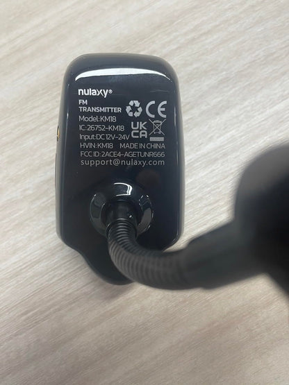 Nulaxy FlexiConnect: 2024 Bluetooth FM Car Adapter