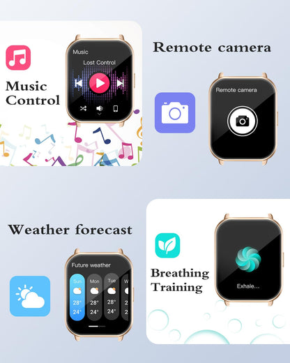 RUIMEN Smartwatch: Answer Calls, Track Fitness - Small Enterprise