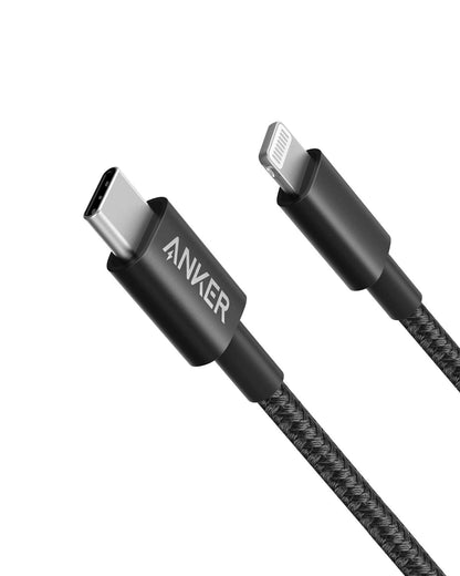 Anker SwiftCharge Nylon USB-C to Lightning Cord 3.3ft