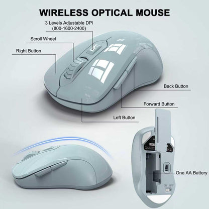 ErgoWave Duo: Wireless Keyboard & Mouse Set
