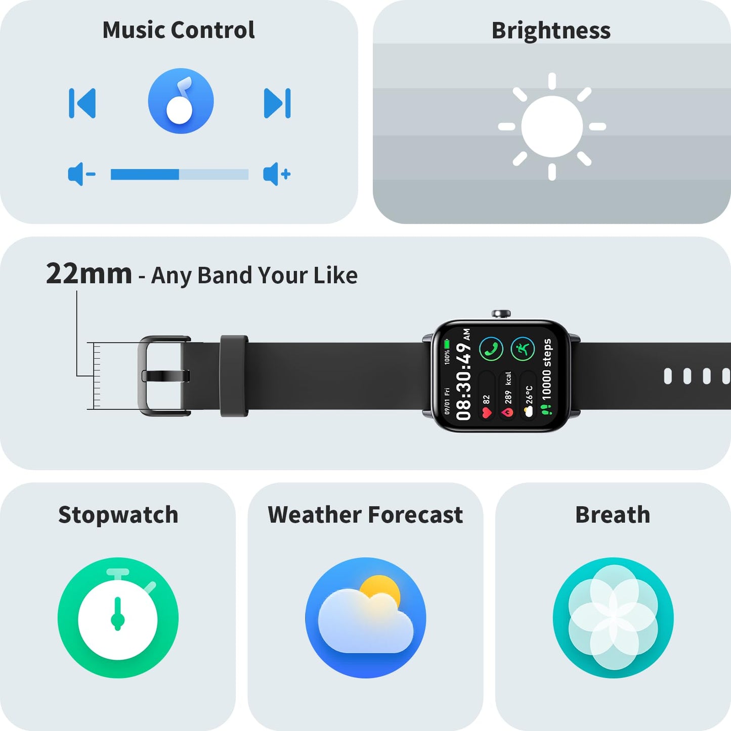 FemmeFit Smartwatch: Alexa, Waterproof, 100+ Sports - Small Enterprise