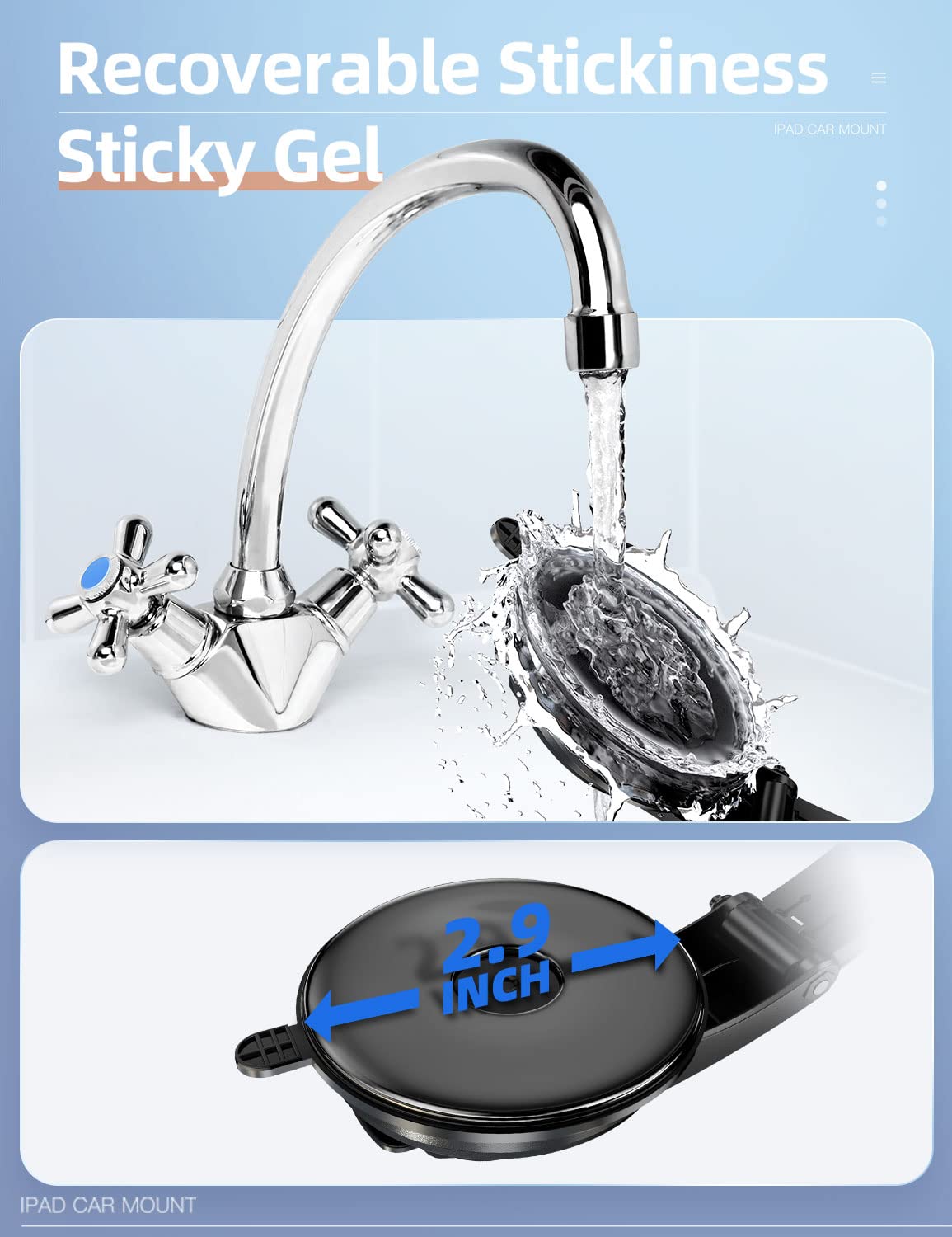 eSamcore Car Suction Cup iPad Holder