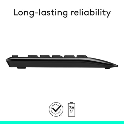 LogiKey K345: Full-Size Wireless Keyboard w/ Palm Rest