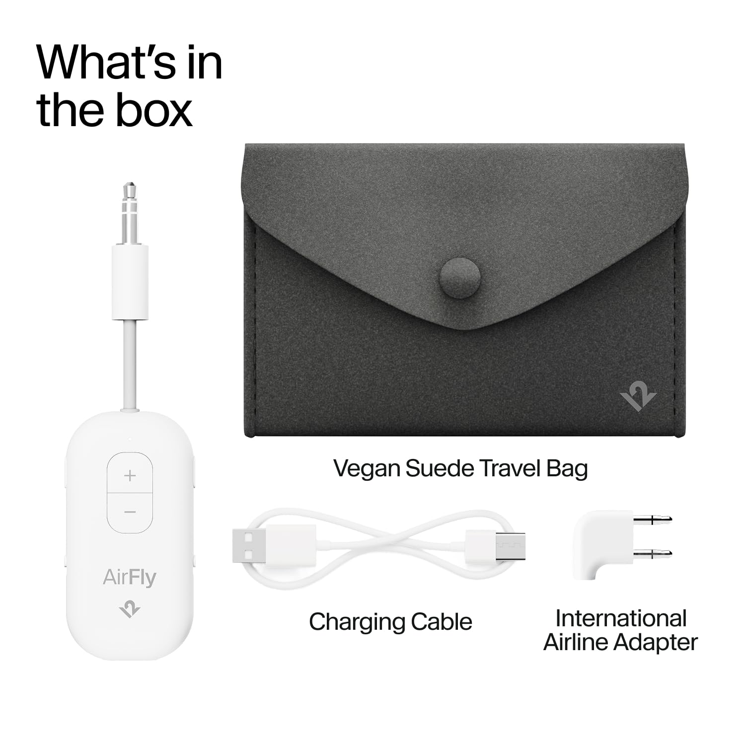 Twelve South AirFly SE | Bluetooth Wireless Audio Transmitter Adapter for AirPods/Headphones, 20+ Hr Battery, Works with 3.5mm aux Jacks on Airplanes, TVs, Gym Equipment, and Travel - Small Enterprise