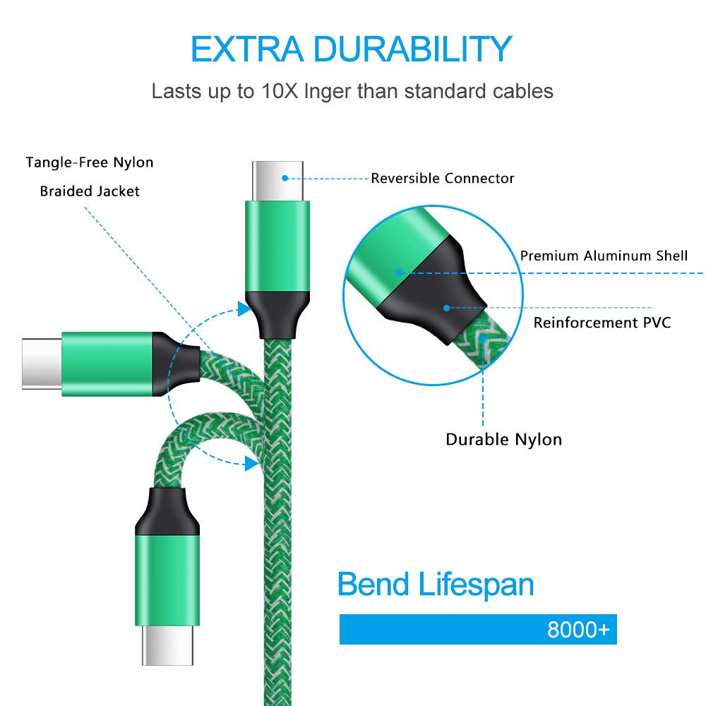 USB C Charger, AndHot Dual Port 2.1A Charger Block Plug+6ft Type C Fast Charging Cable for Samsung Galaxy S26 S25 S24 S23 S22 S21 S20 Note20 A57 A37 A17 A56 A16 A25 A35 A55 A15 A54 A14 A13 A23 A53 A32