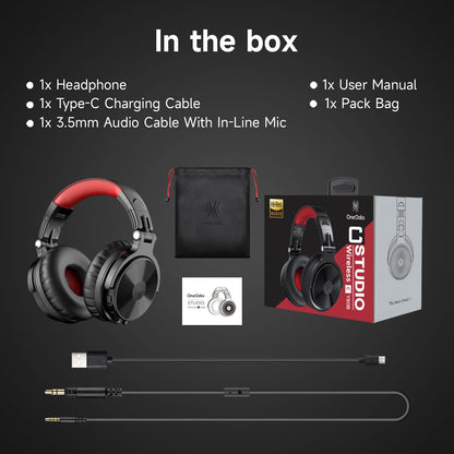 OneOdio ProC: 110Hr Bluetooth Foldable Bass Headset
