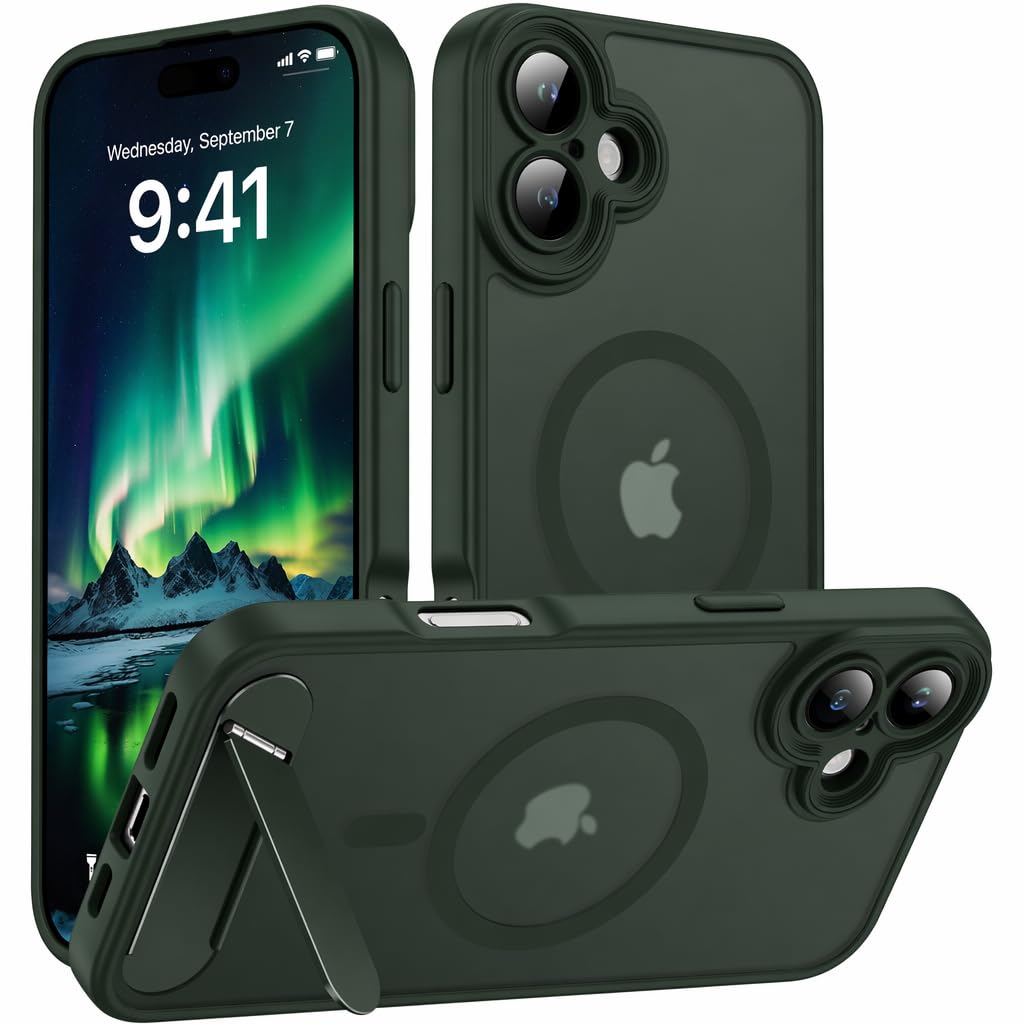 for Google Pixel 11/Pixel 11 Pro Case, Built-in Stand, Black
