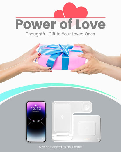 3-in-1 Charger Stand for iPhone, Watch, Airpods - Small Enterprise