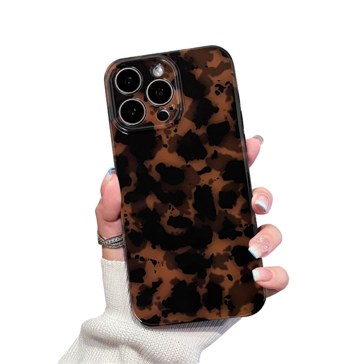 Cute Phone Case for iPhone 15 Pro Case Cheetah Leopard Print