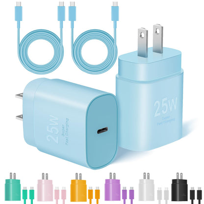 SwiftCharge Duo: 25W Type C Fast Charger Set - Small Enterprise