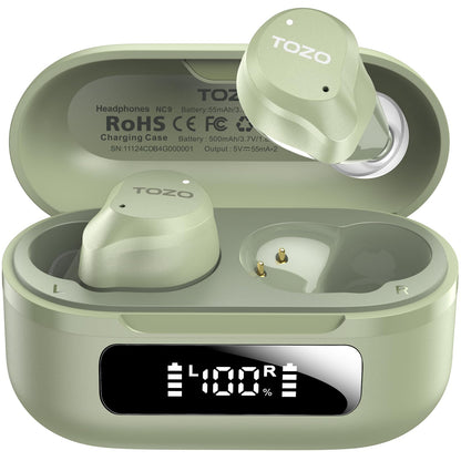 TOZO NC9 Hybrid ANC Wireless Earbuds, 60H Playtime