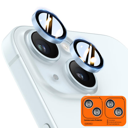 TOCOL Camera Lens Protector for iPhone 17 Tempered Glass HD Individual Scratch Resistant Camera Cover Accessories Case Friendly 2 Pack（Clear）