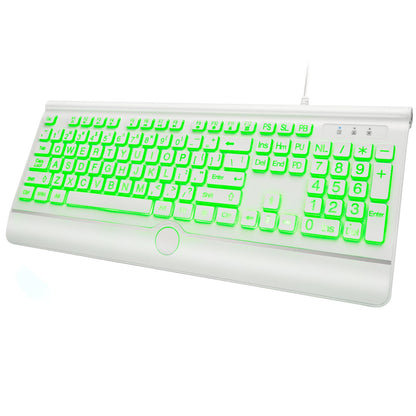 GlowType: Large Print 7-Color Backlit Keyboard