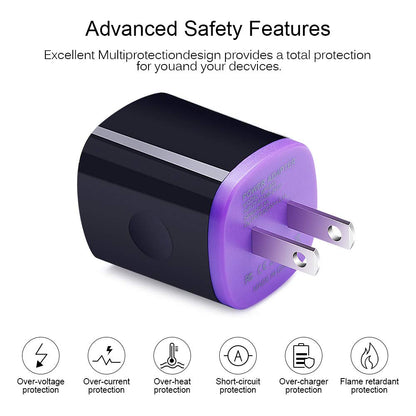 USB C Charger, AndHot Dual Port 2.1A Charger Block Plug+6ft Type C Fast Charging Cable for Samsung Galaxy S26 S25 S24 S23 S22 S21 S20 Note20 A57 A37 A17 A56 A16 A25 A35 A55 A15 A54 A14 A13 A23 A53 A32