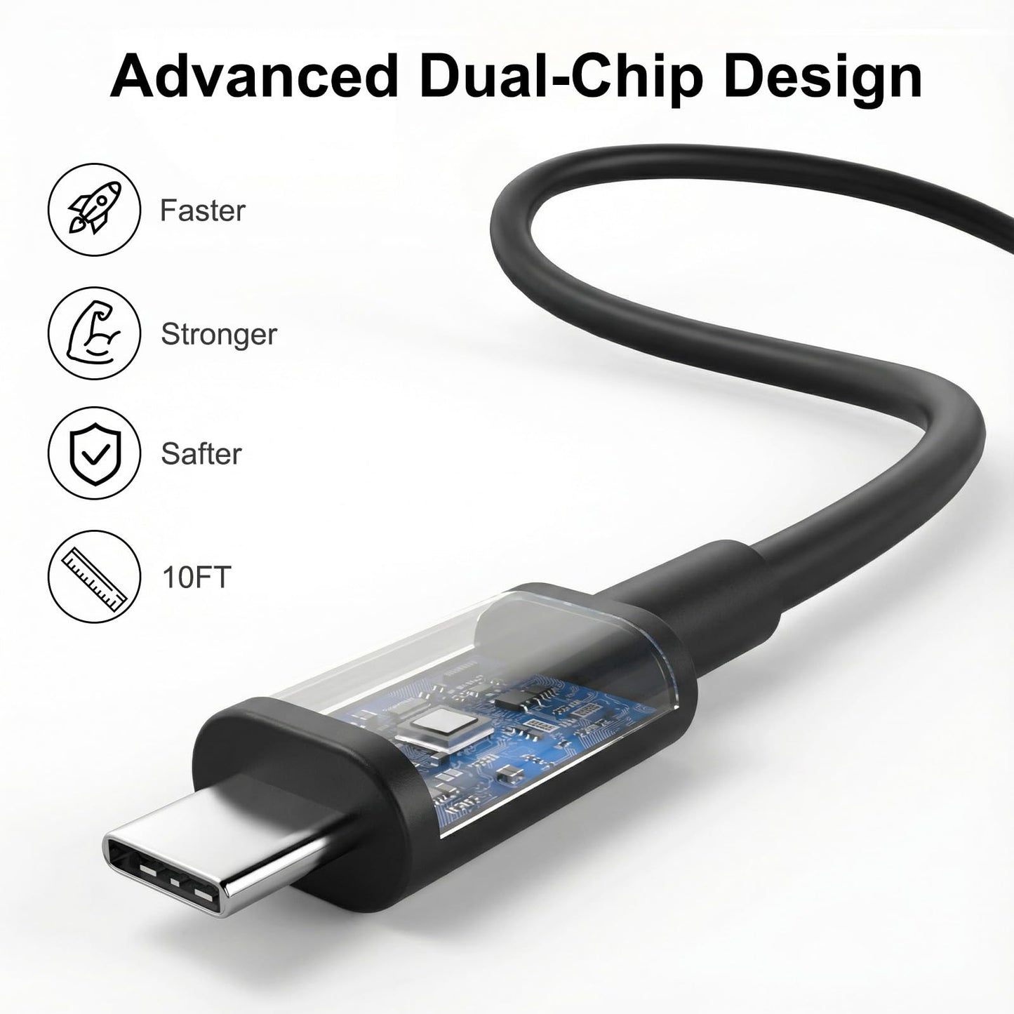 iPad Charger Fast Charging, 20W USB C Charger Block with 10FT & 6FT USB C to C Cable for iPad Pro 13/12.9/11 inch, iPad A16 11th/10th Generation, iPad Air 13/11 inch M4/M3/M2/5th/4th, iPad mini 7/6