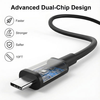 iPad Charger Fast Charging, 20W USB C Charger Block with 10FT & 6FT USB C to C Cable for iPad Pro 13/12.9/11 inch, iPad A16 11th/10th Generation, iPad Air 13/11 inch M4/M3/M2/5th/4th, iPad mini 7/6