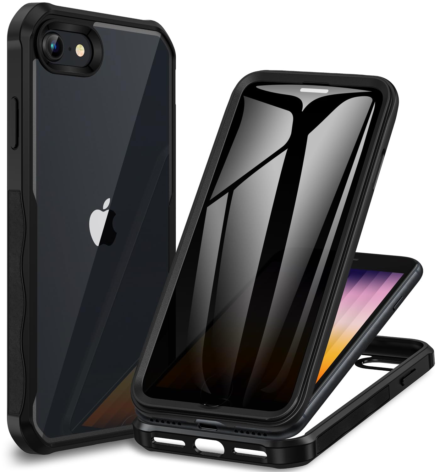 CENHUFO Privacy iPhone 14/13 Case with Glass Protector