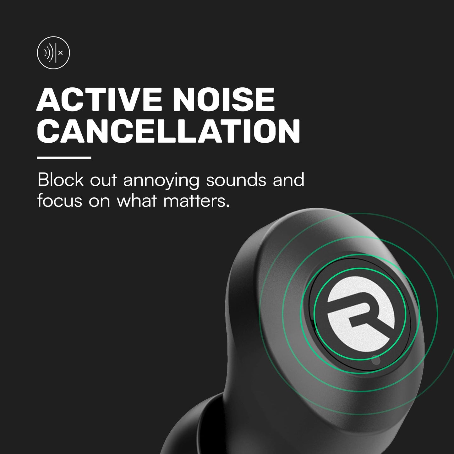 Raycon Everyday Classic Bluetooth Wireless Earbuds + Microphone with Active Noise Canceling, Sweat & Water-Resistant Earphones, Ear Buds Wireless Bluetooth 32 Hours Playtime (Purple)