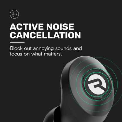 Raycon Everyday Classic Bluetooth Wireless Earbuds + Microphone with Active Noise Canceling, Sweat & Water-Resistant Earphones, Ear Buds Wireless Bluetooth 32 Hours Playtime (Purple)
