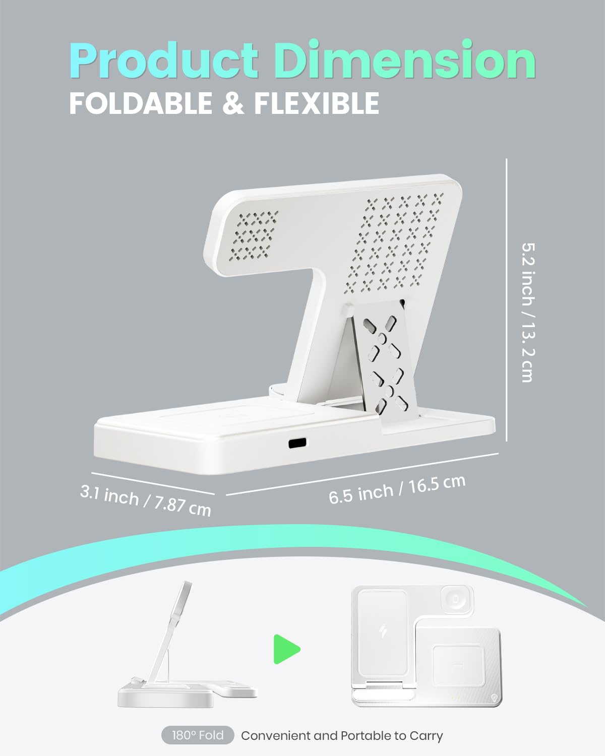 3-in-1 Charger Stand for iPhone, Watch, Airpods - Small Enterprise