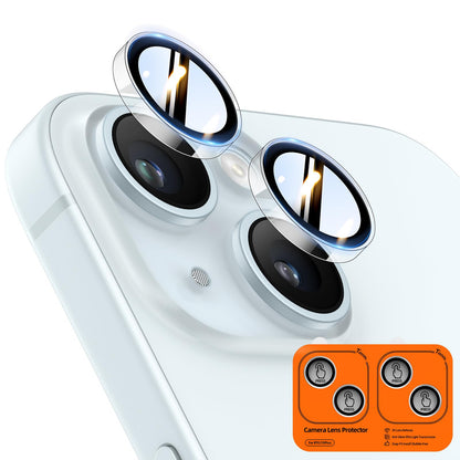TOCOL Camera Lens Protector for iPhone 17 Tempered Glass HD Individual Scratch Resistant Camera Cover Accessories Case Friendly 2 Pack（Clear）