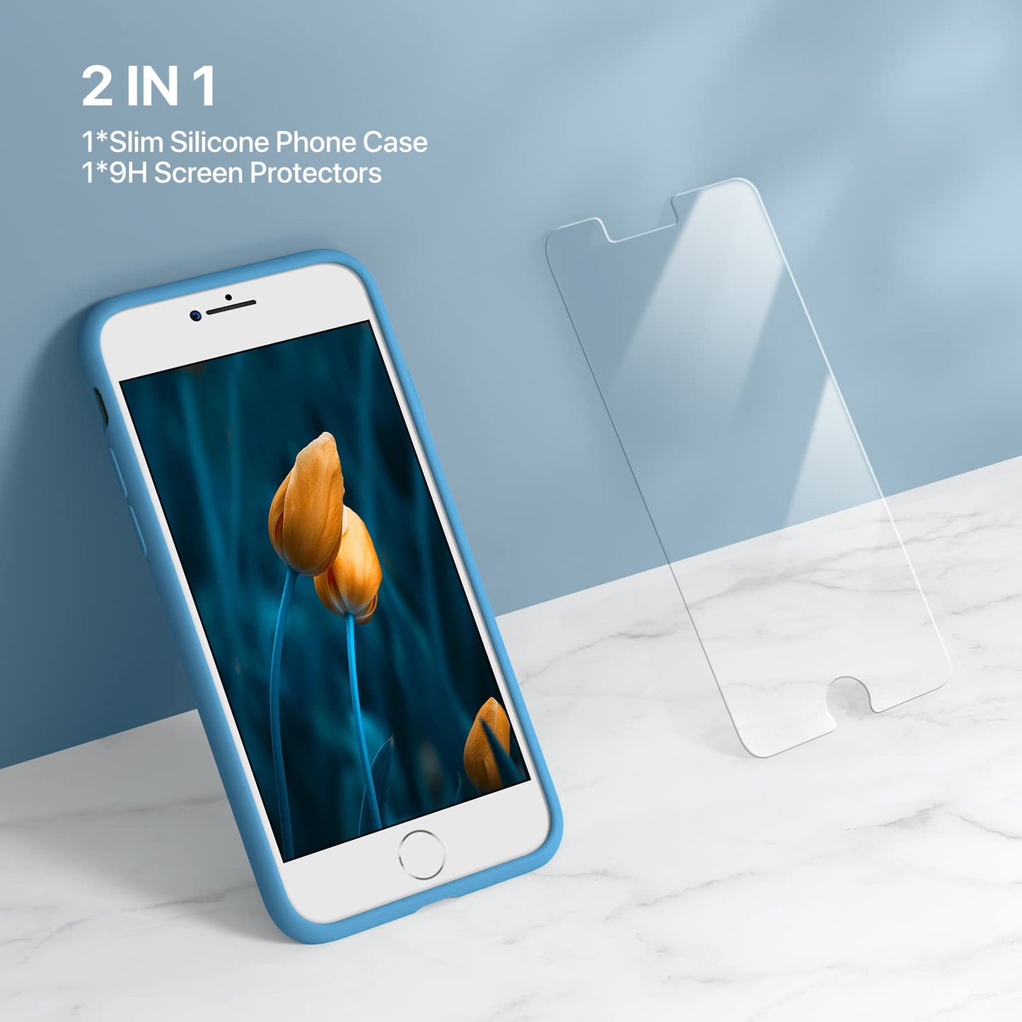 Miracase Capri Blue Slim Shockproof iPhone Case