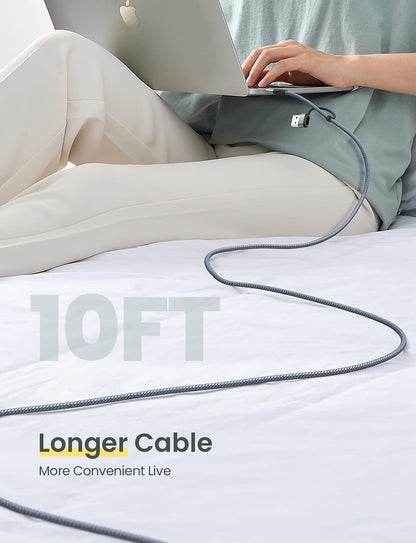 AINOPE 10FT Fast Charge USB C Cable & Adapter - Small Enterprise