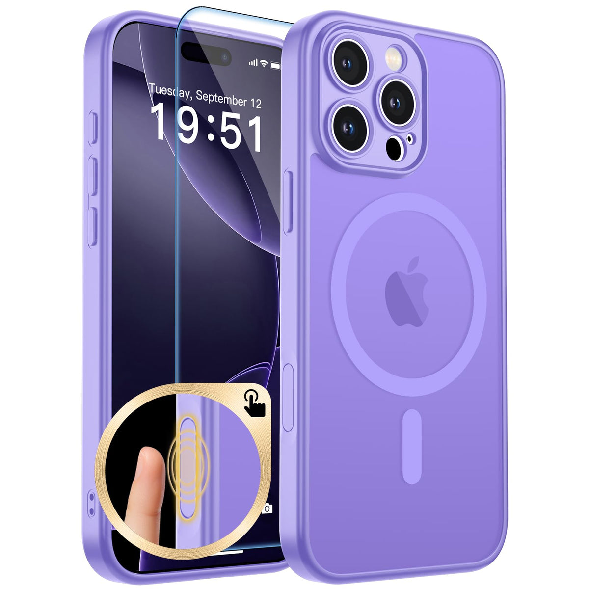 zapica Magnetic for iPhone 17 Pro Max Case, Gray