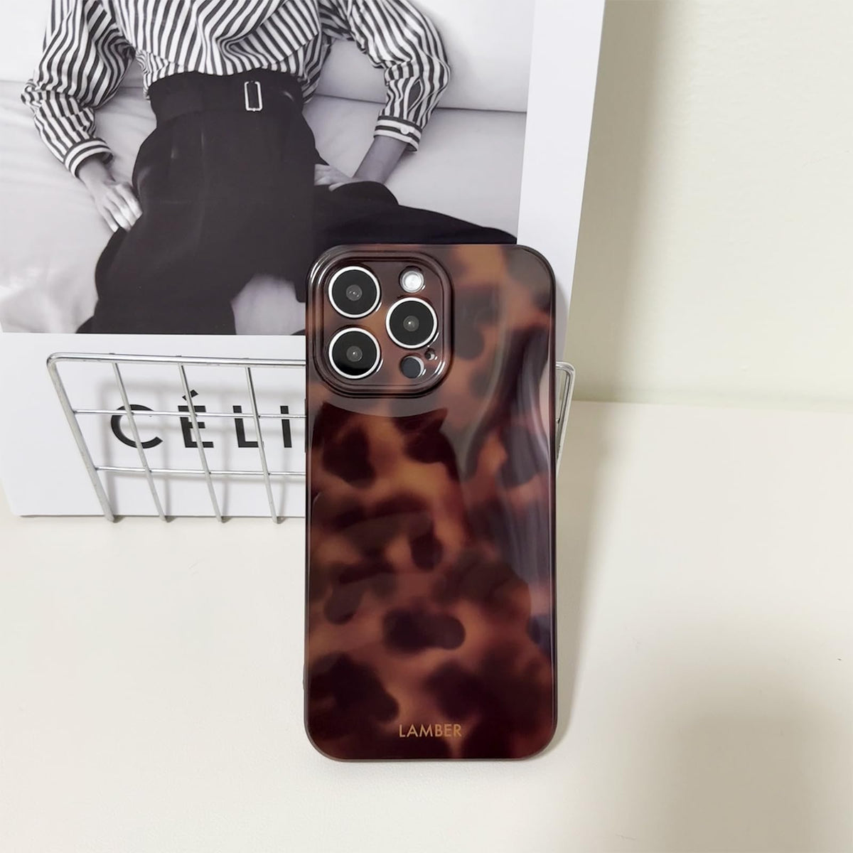 Cute Phone Case for iPhone 15 Pro Case Cheetah Leopard Print