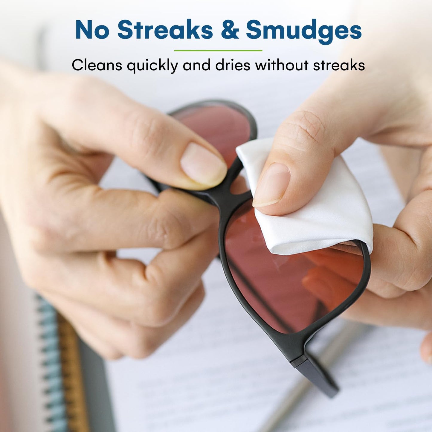 ClarityWipes: 100 Gentle Pre-Moistened Lens Cleaners