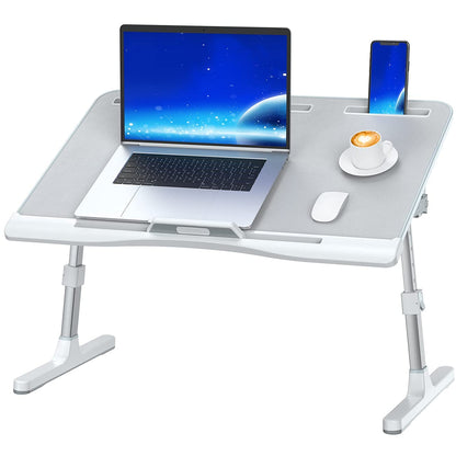 FlexiFold XL: Adjustable Laptop Tray for Bed & Sofa