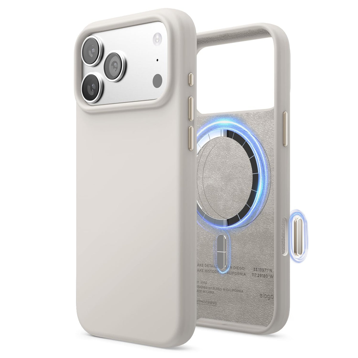 elago Premium Magnetic Silicone Case for iPhone Air Stone