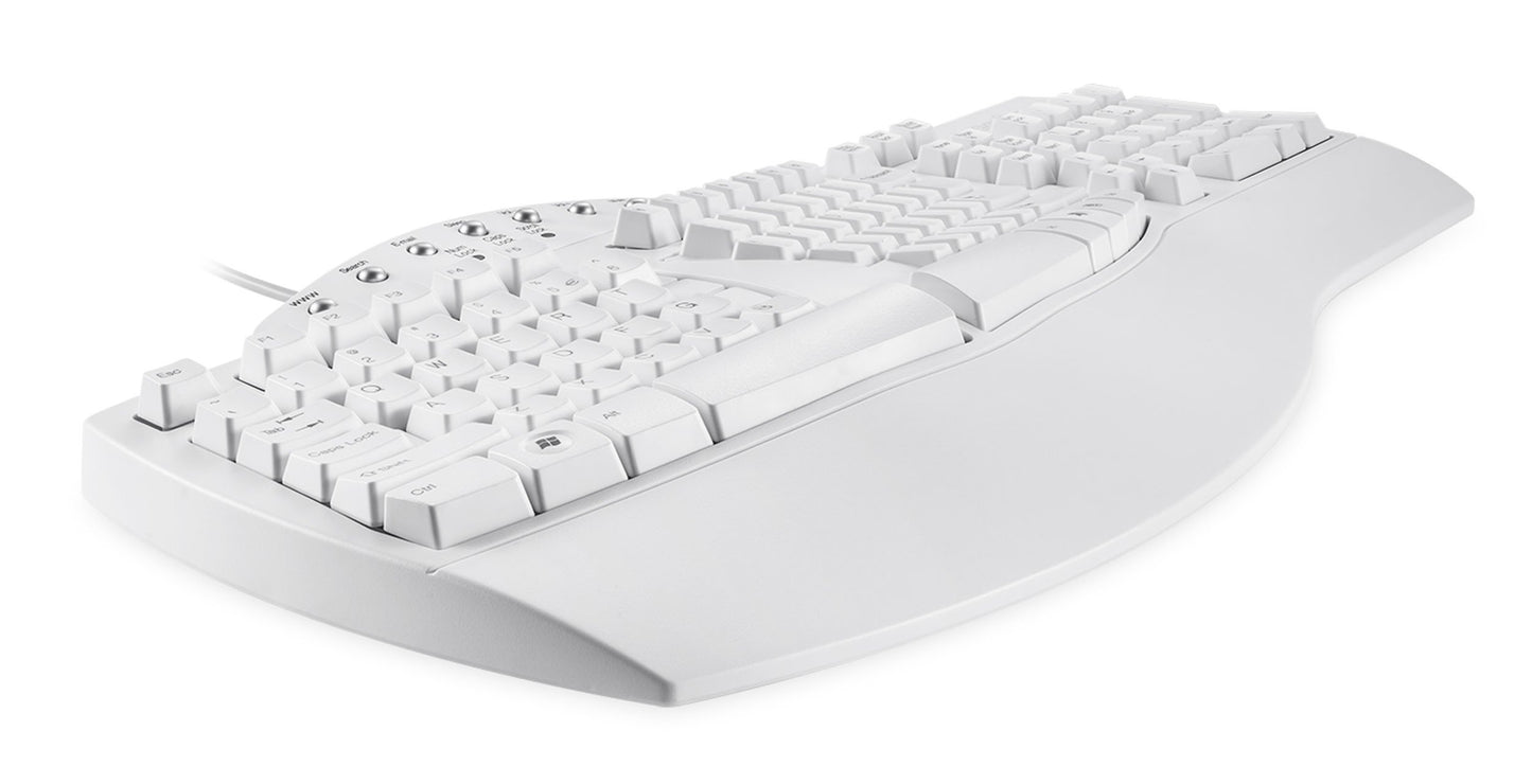 PeriSplit Ergonomic Keyboard with Wrist Rest - Black