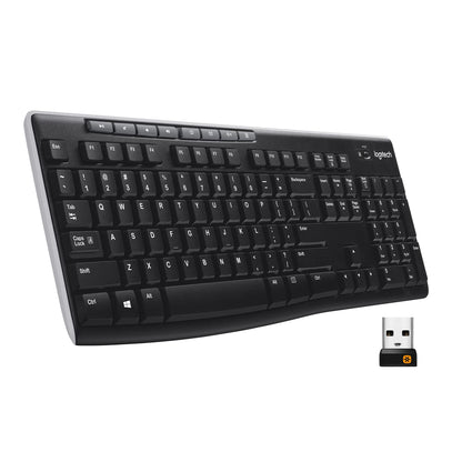 Logitech MK270 Wireless Keyboard-Mouse Duo - Black