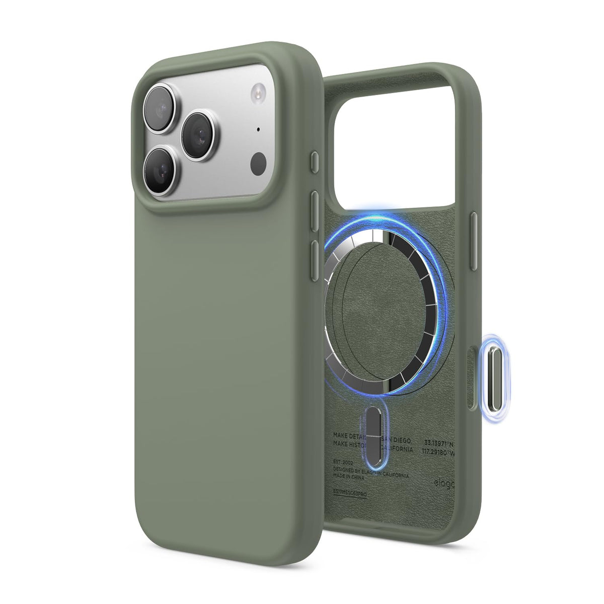 elago Premium Magnetic Silicone Case for iPhone Air Stone
