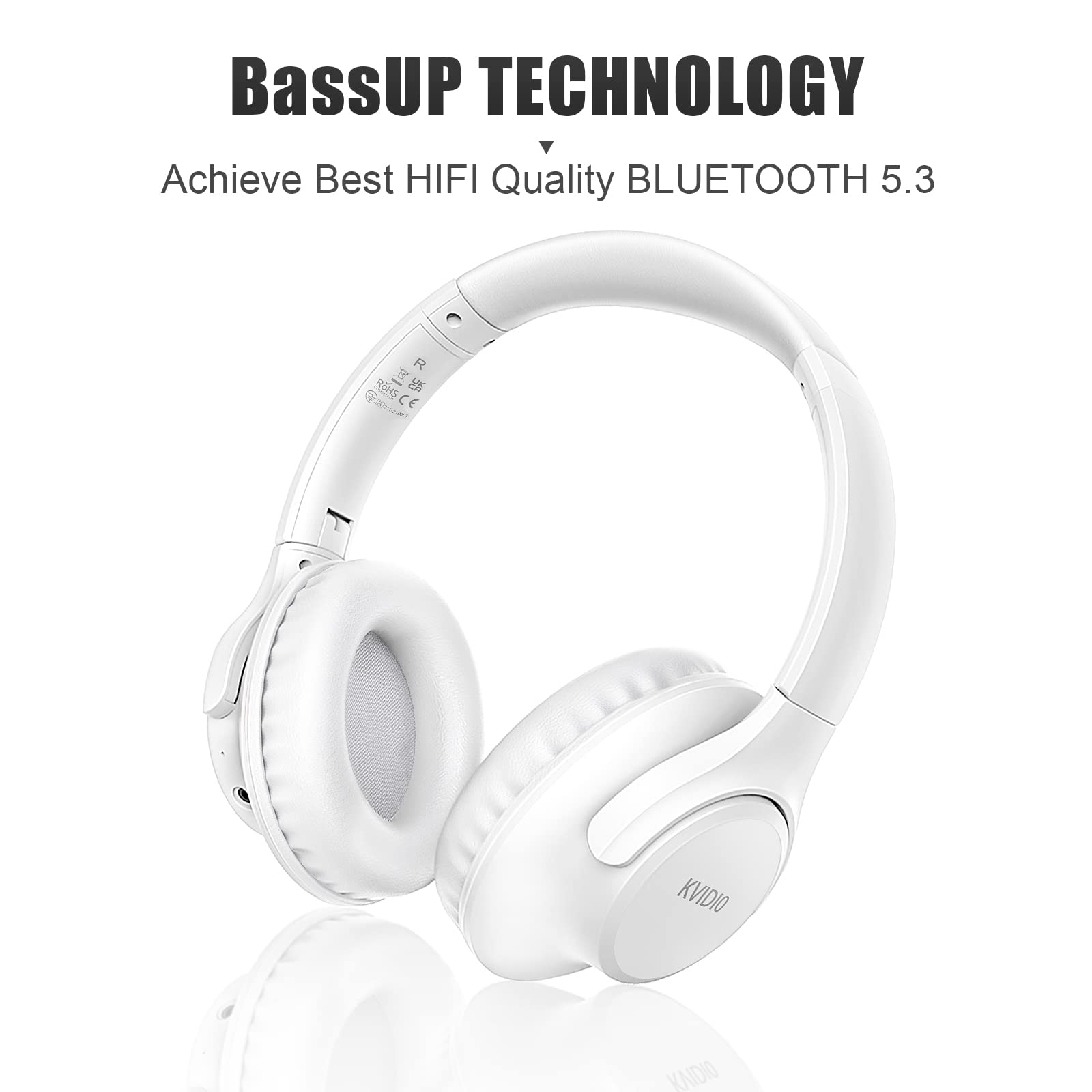 KVIDIO ProBass 65H Wireless Headphones - Travel Ready! - Small Enterprise