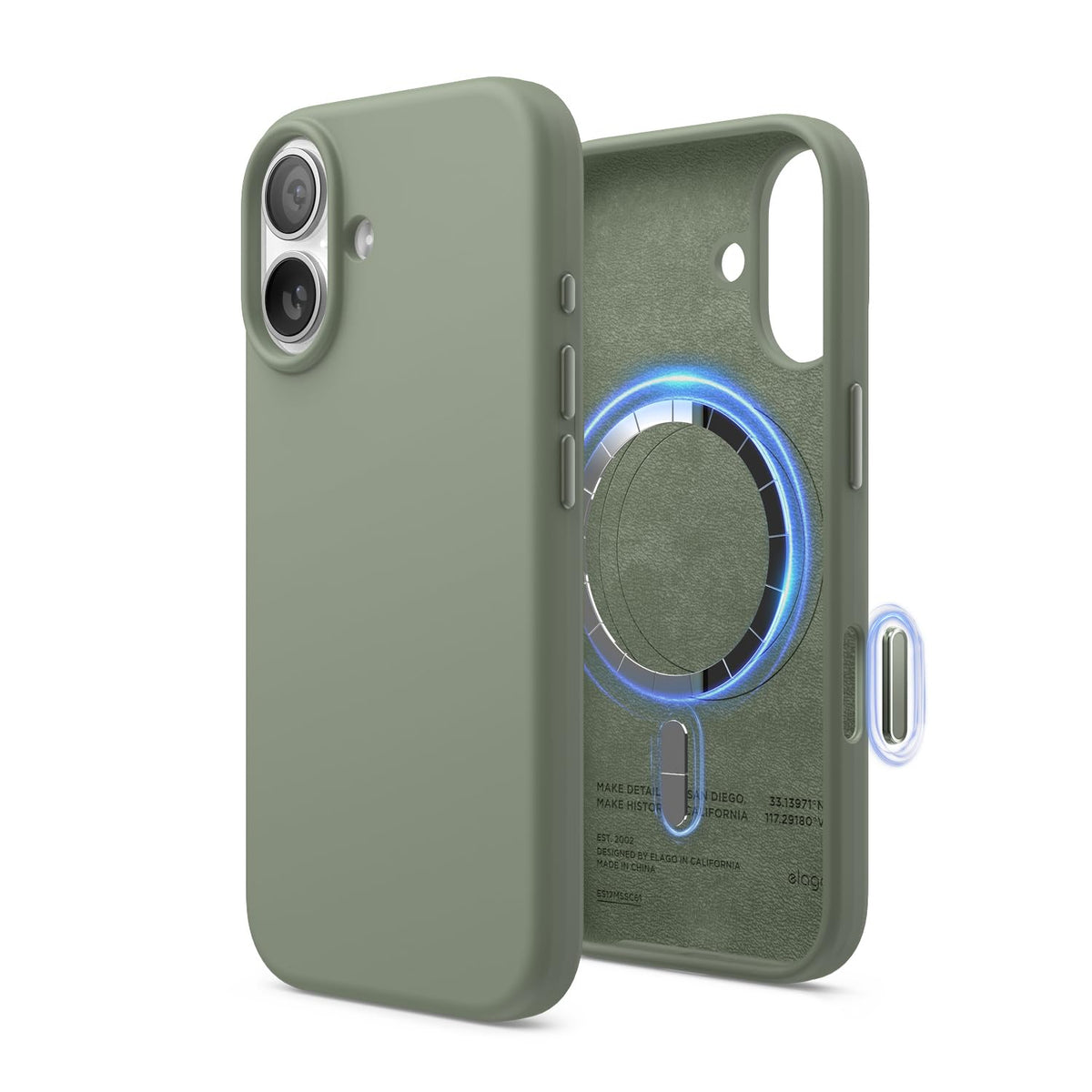 elago Premium Magnetic Silicone Case for iPhone Air Stone