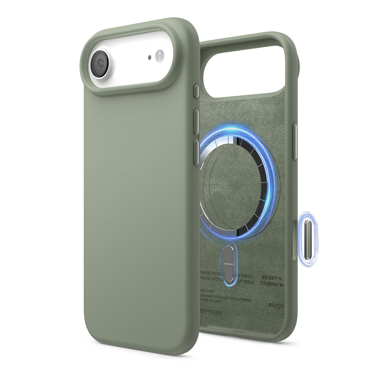 elago Premium Magnetic Silicone Case for iPhone Air Stone