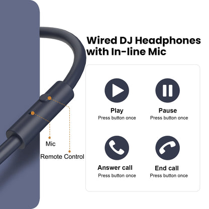 OneOdio A71 Studio Pro - Wired Foldable DJ Headset