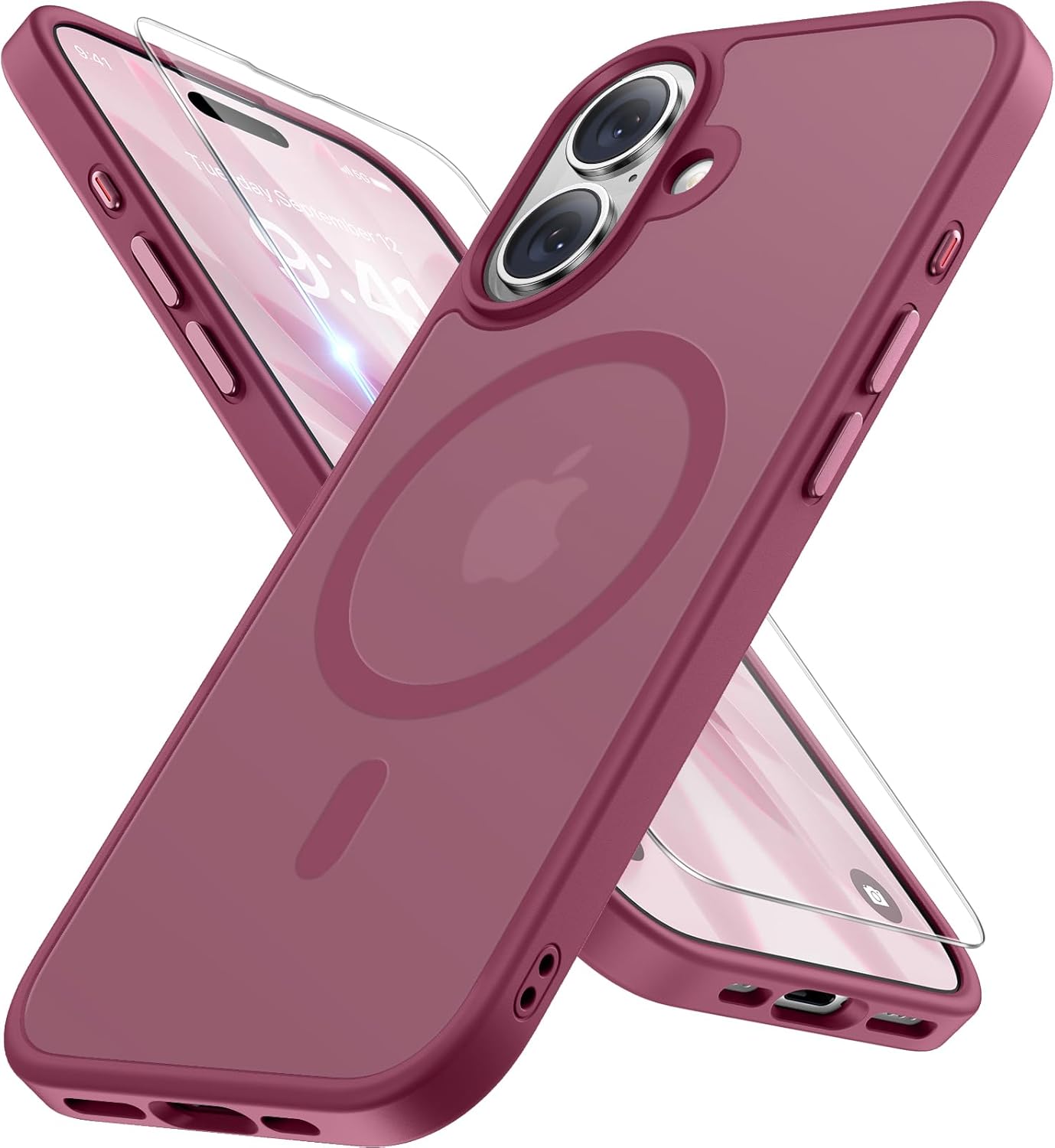 Miracase Magnetic iPhone 14 Case with Protectors