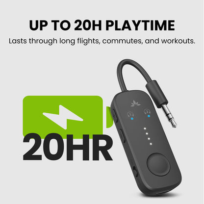 SkySync Duo: Bluetooth 5.3 Travel Audio Adapter