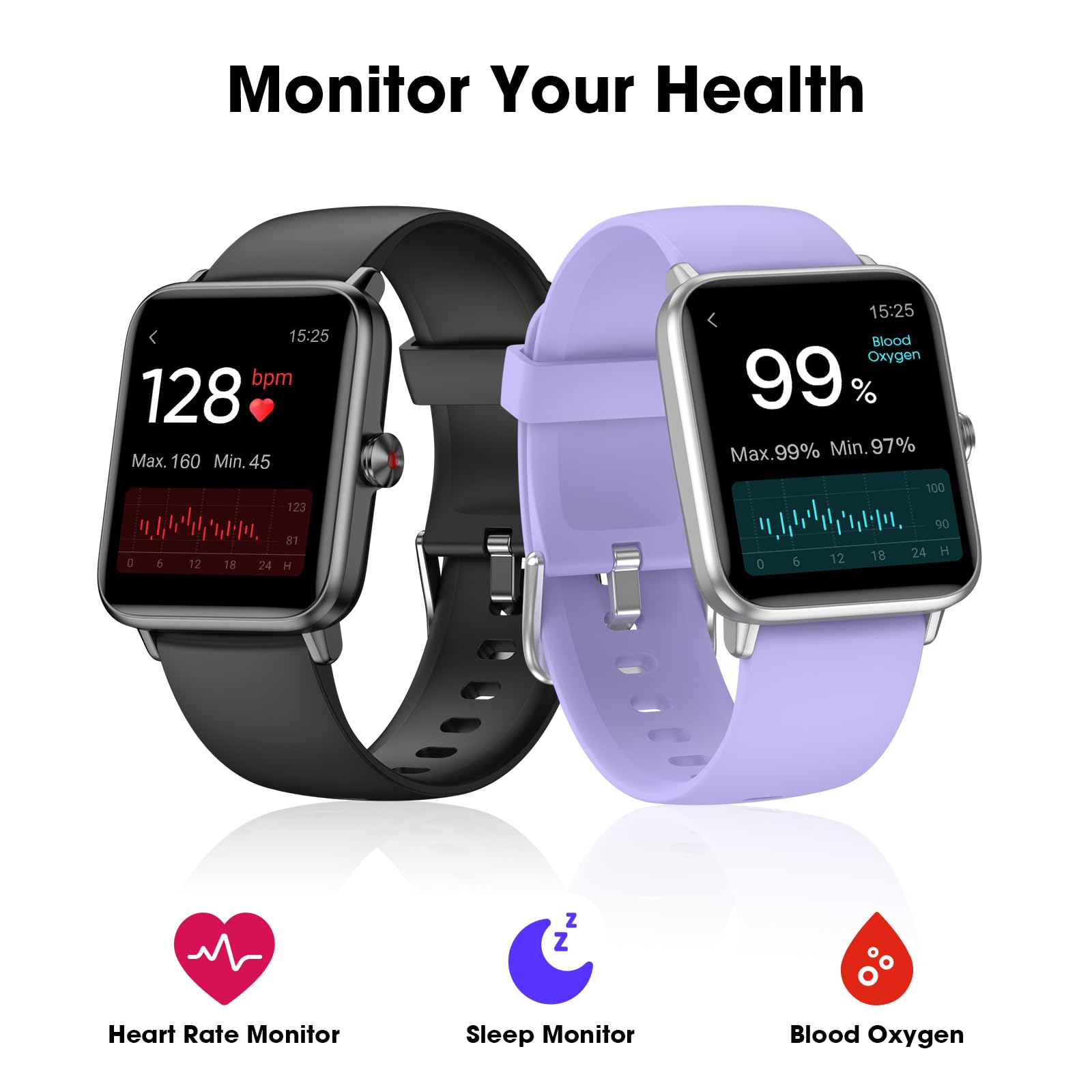FitWatch Pro: Heart & Sleep Tracker Smartwatch 1.5 - Small Enterprise