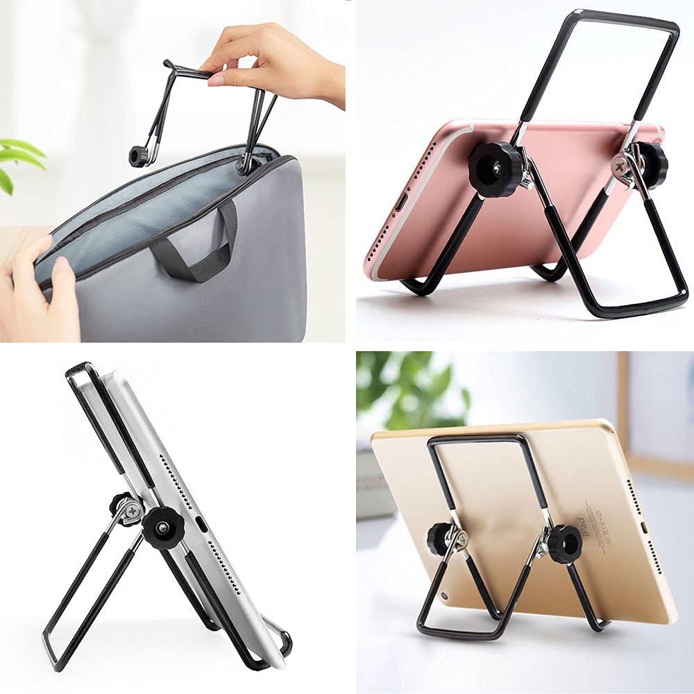 VOVIGGOL Adjustable Foldable Tablet Stand, Large Black