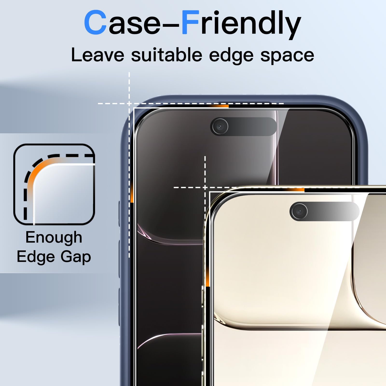 JETech Privacy Screen Protector for iPhone 15 6.1-Inch, Anti-Spy Tempered Glass Film with Easy Installation Tool, 2-Pack
