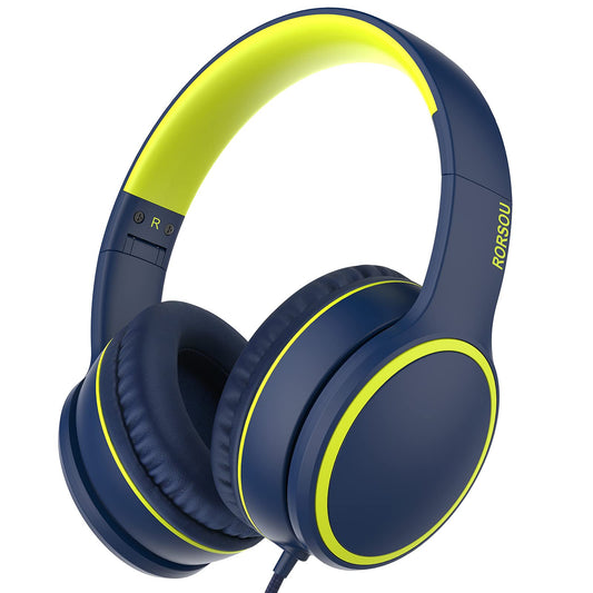 RORSOU R10 Foldable Bass Headphones with Mic - Small Enterprise