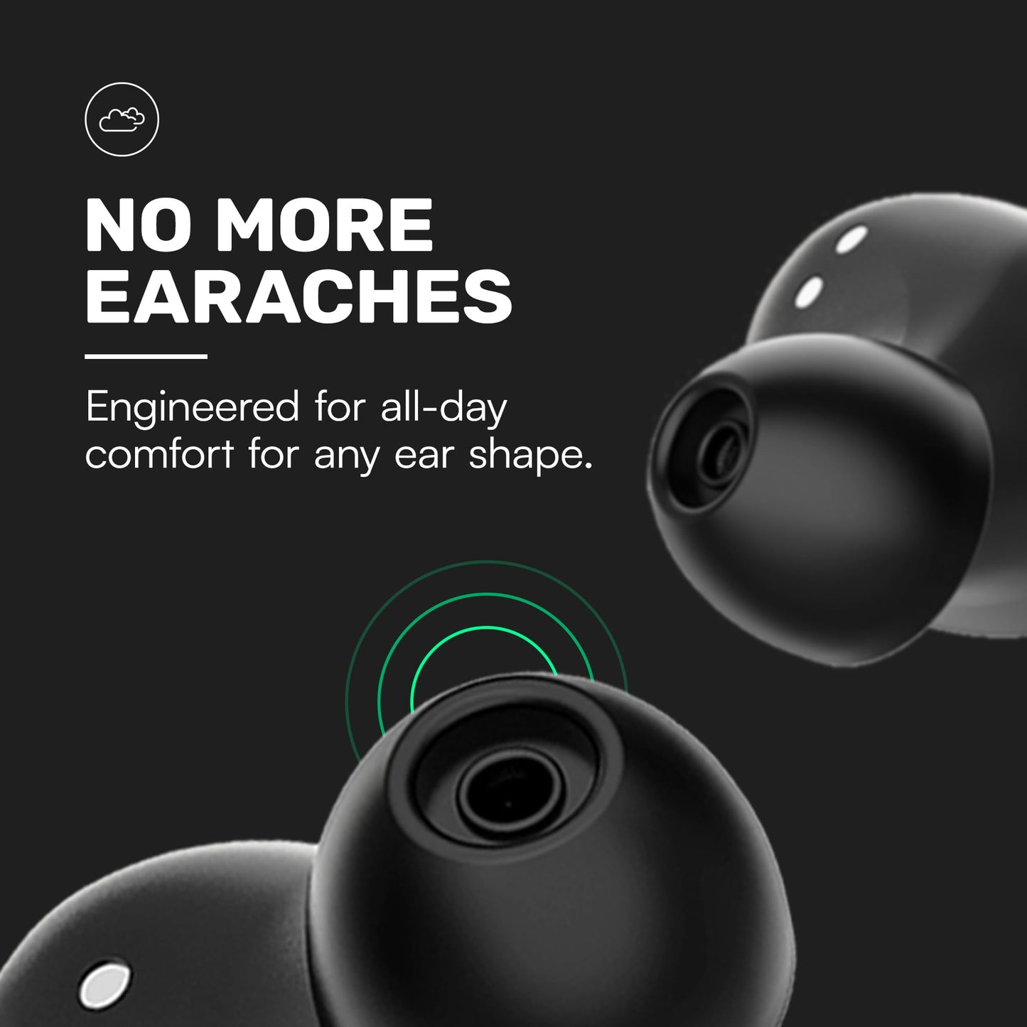 Raycon Everyday Classic Bluetooth Wireless Earbuds + Microphone with Active Noise Canceling, Sweat & Water-Resistant Earphones, Ear Buds Wireless Bluetooth 32 Hours Playtime (Purple)