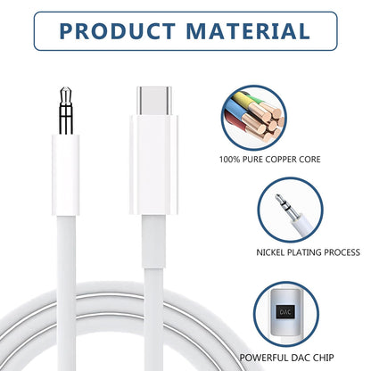 LightningLink: iPhone AUX Cable 3.3ft (White)
