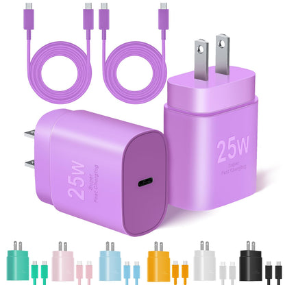 SwiftCharge Duo: 25W Type C Fast Charger Set - Small Enterprise